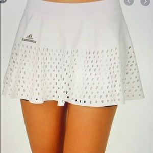 white adidas stella mccartney tennis skort/skirt